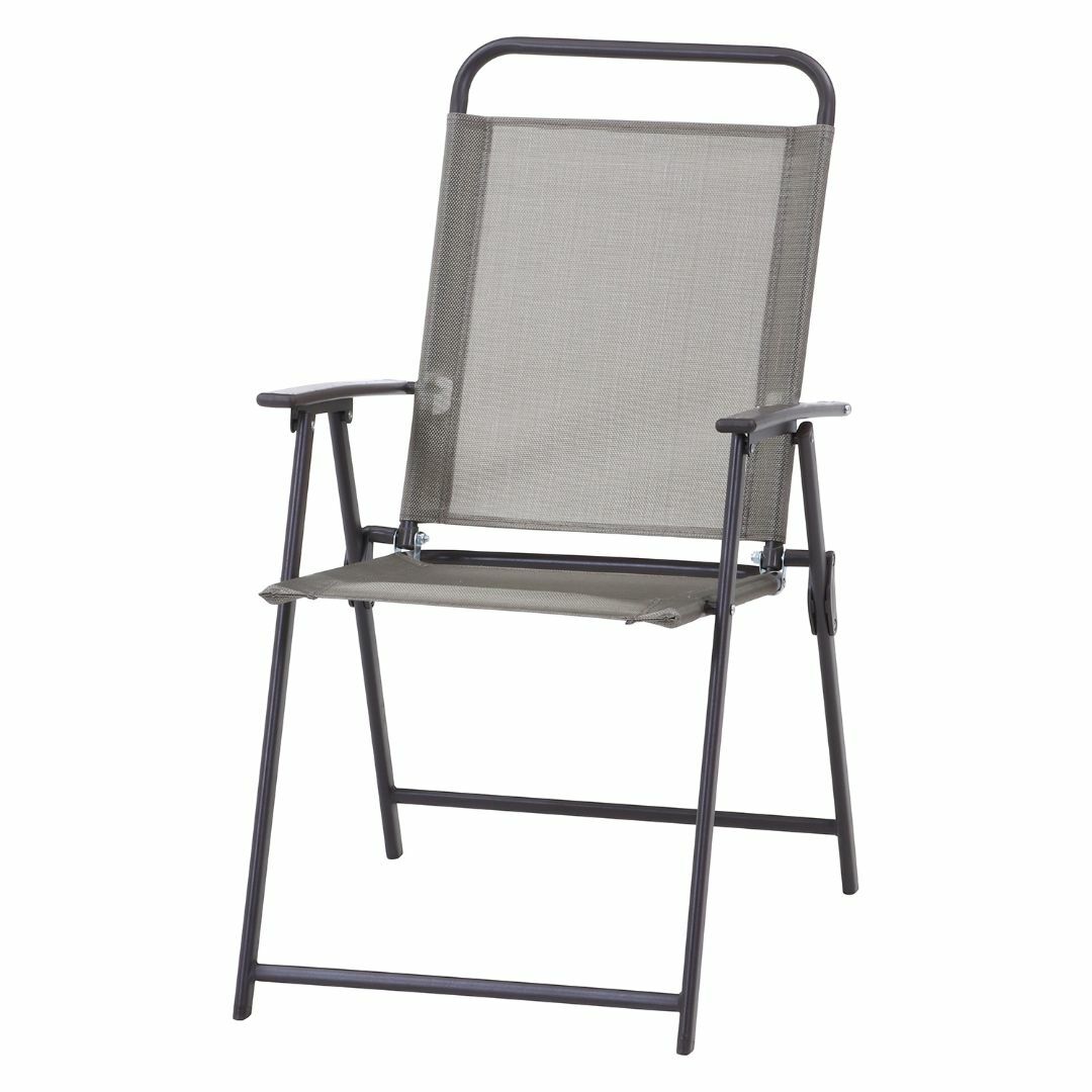 パラソル付きガーデン４点セット 椅子2脚 W60 インテリア/住まい/日用品の机/テーブル(アウトドアテーブル)の商品写真