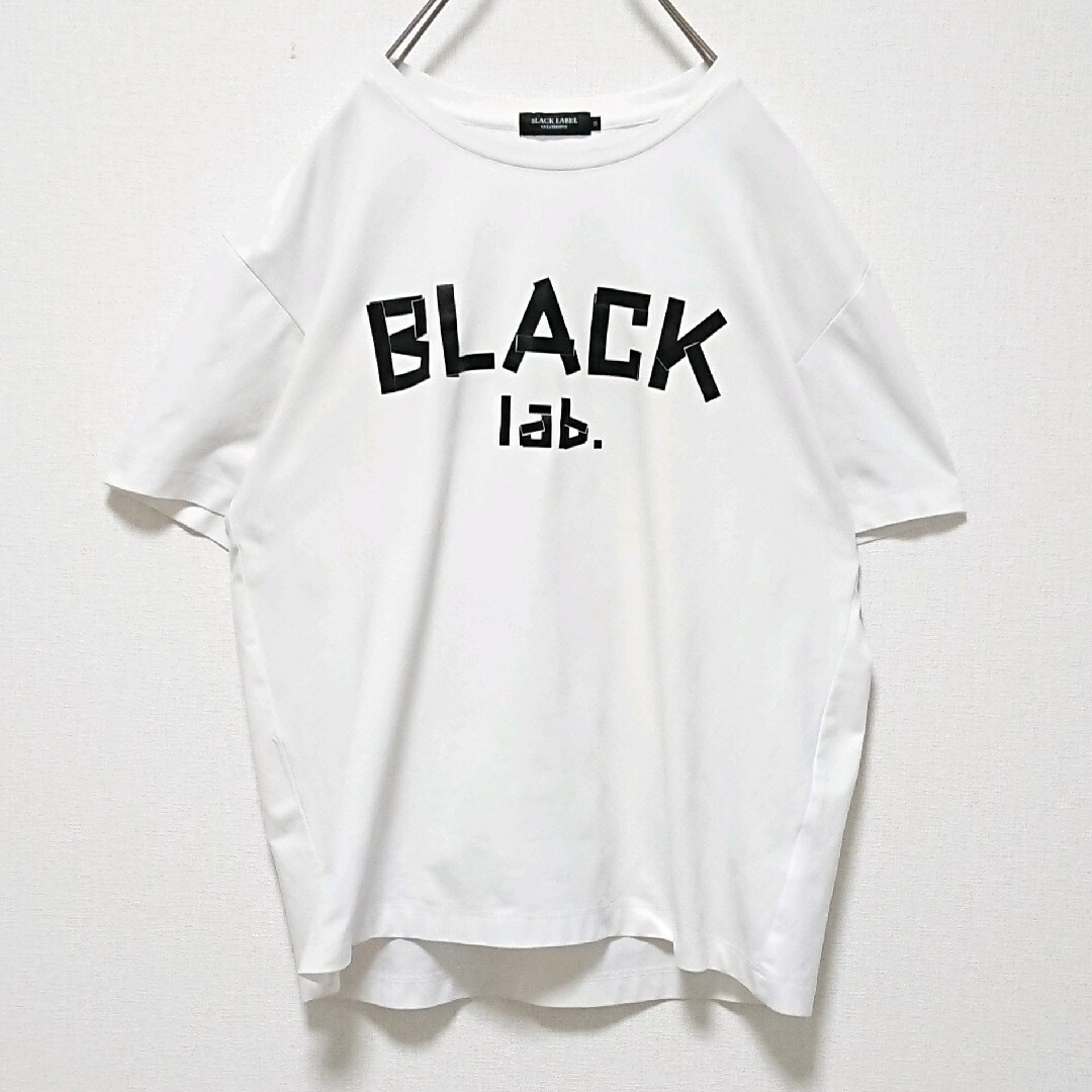 BLACK LABEL CRESTBRIDGE(ブラックレーベルクレストブリッジ)のブラックレーベルクレストブリッジ  フロント ロゴ ホワイト 半袖 Tシャツ メンズのトップス(Tシャツ/カットソー(半袖/袖なし))の商品写真