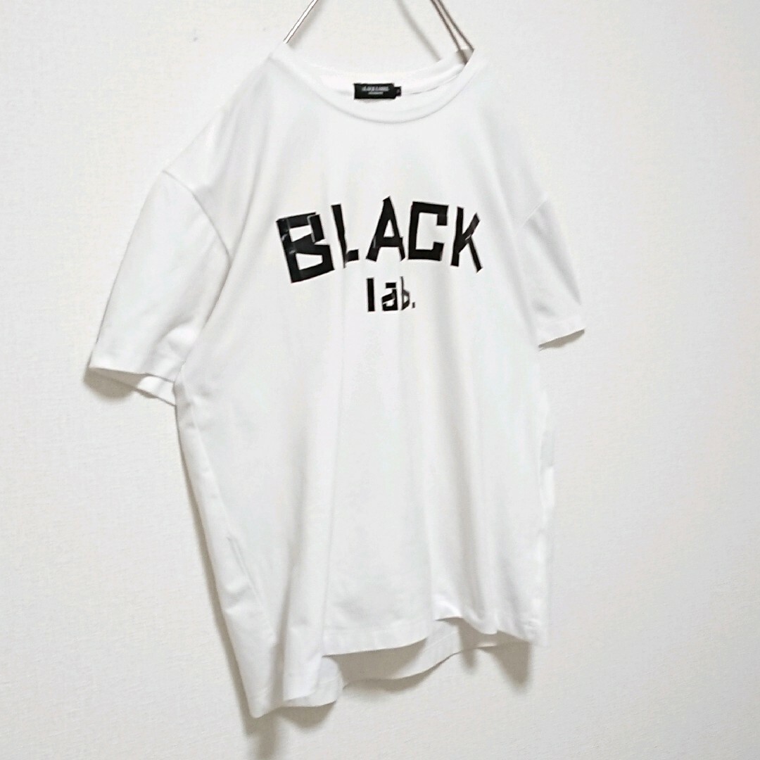 BLACK LABEL CRESTBRIDGE(ブラックレーベルクレストブリッジ)のブラックレーベルクレストブリッジ  フロント ロゴ ホワイト 半袖 Tシャツ メンズのトップス(Tシャツ/カットソー(半袖/袖なし))の商品写真