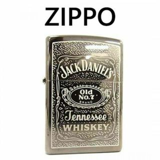 ジッポー(ZIPPO)のジッポー 2003年製 Jack Daniel’s Old シルバー系 3204(タバコグッズ)