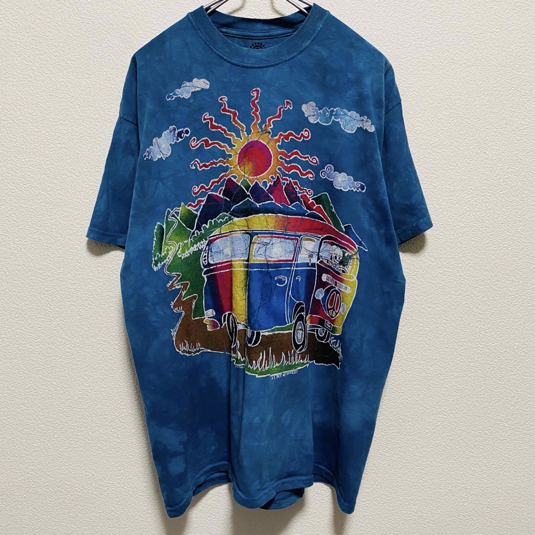 BEAMS(ビームス)の一点物　メキシコ製　THE MOUNTAIN ワゴン　スカル　タイダイ　Tシャツ メンズのトップス(Tシャツ/カットソー(半袖/袖なし))の商品写真