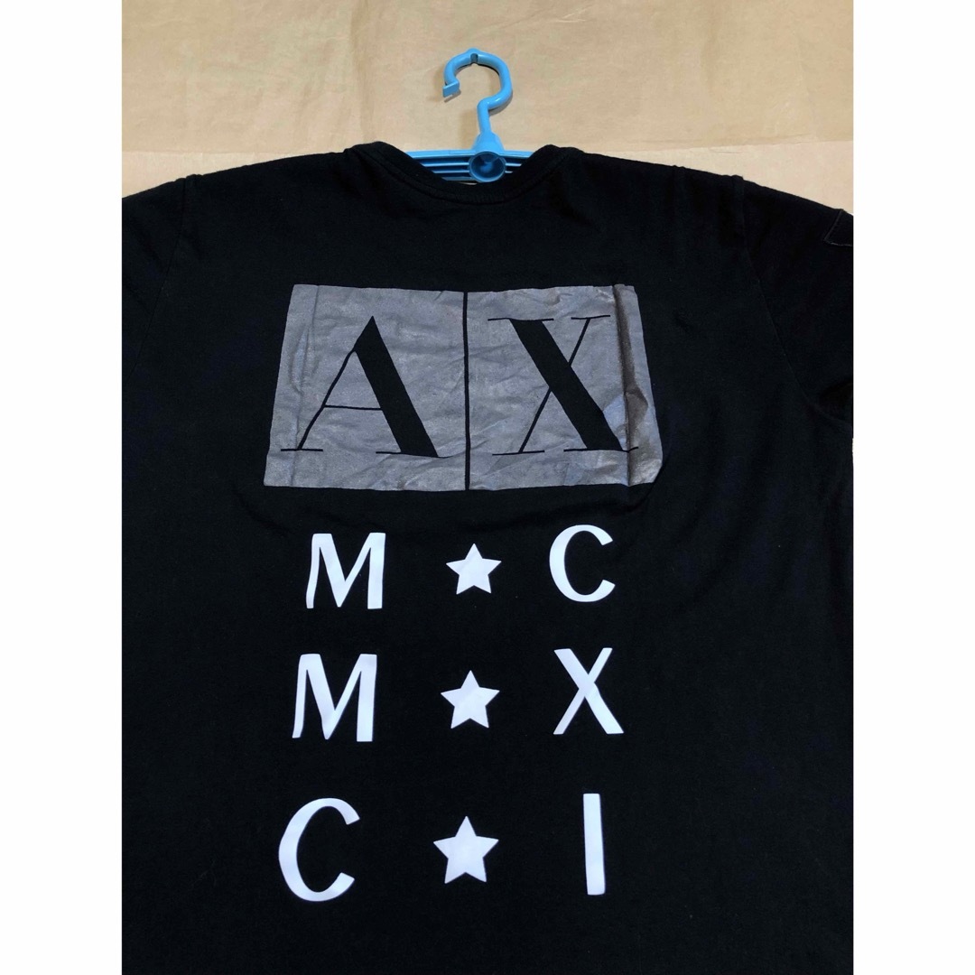 ARMANI EXCHANGE(アルマーニエクスチェンジ)のARMANI EXCHANGE Tシャツ M 黒 アルマーニ メンズのトップス(Tシャツ/カットソー(半袖/袖なし))の商品写真