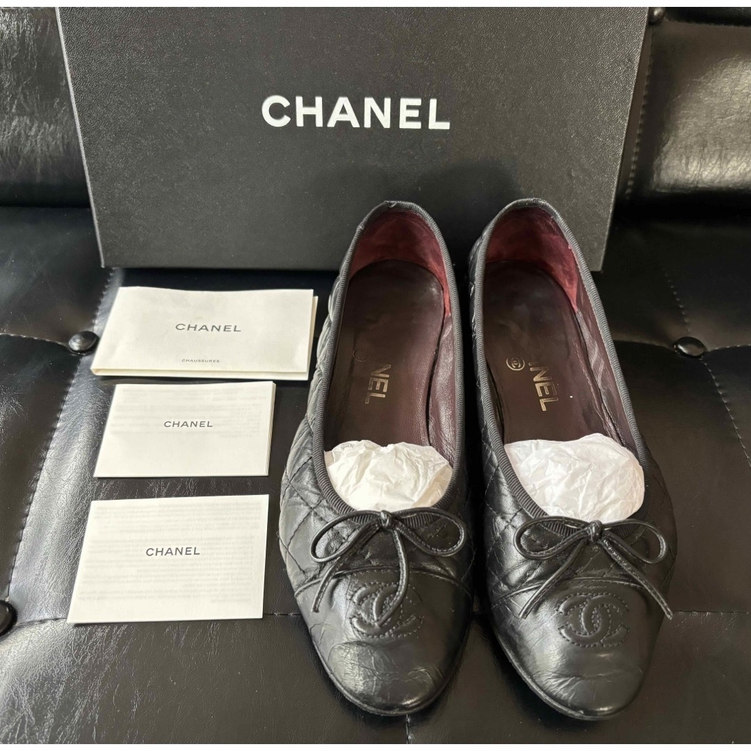 CHANEL(シャネル)のCHANEL シャネル　マトラッセ　バレリーナ　シューズ レディースの靴/シューズ(バレエシューズ)の商品写真