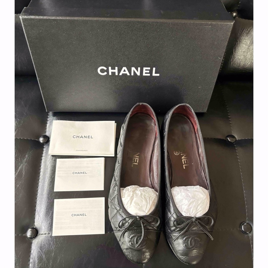 CHANEL(シャネル)のCHANEL シャネル　マトラッセ　バレリーナ　シューズ レディースの靴/シューズ(バレエシューズ)の商品写真