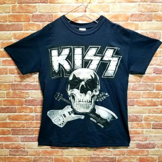 ギルタン(GILDAN)の【サイズM】古着　メタル　バンドTシャツ　ロック　キッス(kiss)　ギルダン(Tシャツ/カットソー(半袖/袖なし))