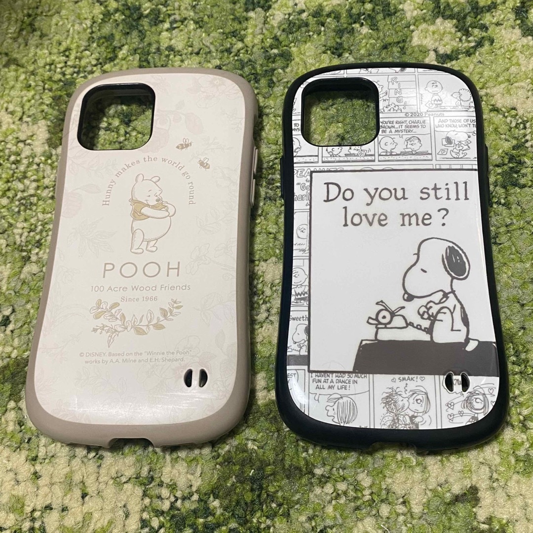 SNOOPY(スヌーピー)のアイフェイス　iPhone12pro スヌーピー　プーさん スマホ/家電/カメラのスマホアクセサリー(iPhoneケース)の商品写真