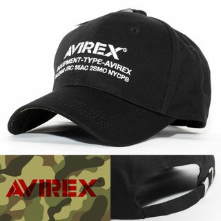 アヴィレックス(AVIREX)のローキャップ 帽子 AVIREX LOW ブラック 14534000-80(キャップ)