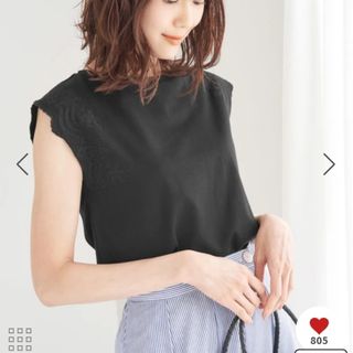 ロペピクニック(Rope' Picnic)のカットワークレーストップス　ロペピクニック(Tシャツ(半袖/袖なし))