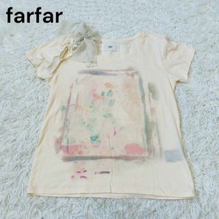 ファーファー(fur fur)のfarfar ファーファー　リボン　Tシャツ(Tシャツ(半袖/袖なし))