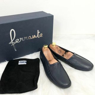 FERRANTE - FERRANTE フェランテ レザー スリッポン 高級 ルームシューズ