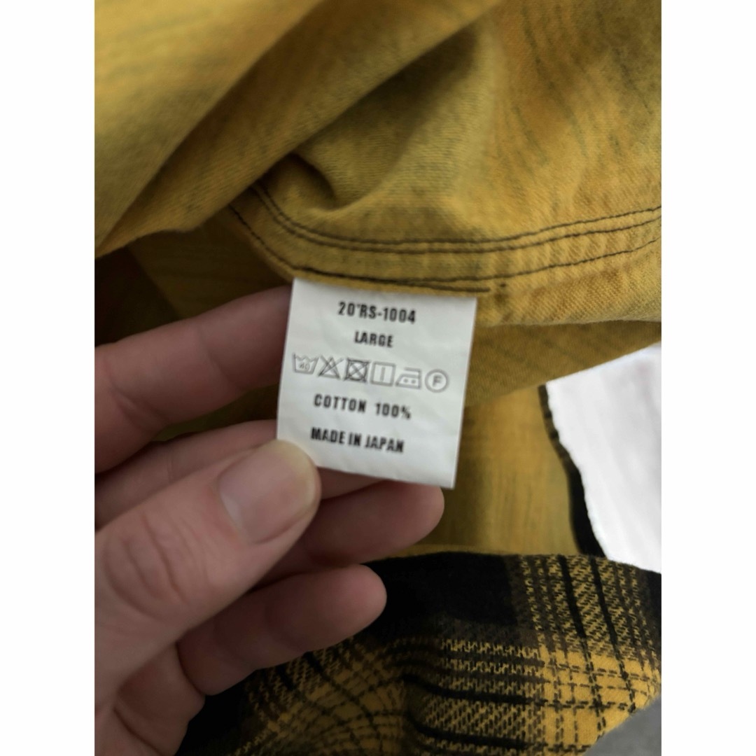 L キムタク着 RATS フランネルシャツ チェックシャツ 木村拓哉 L キムタク着 RATS フランネルシャツ チェックシャツ 木村拓哉