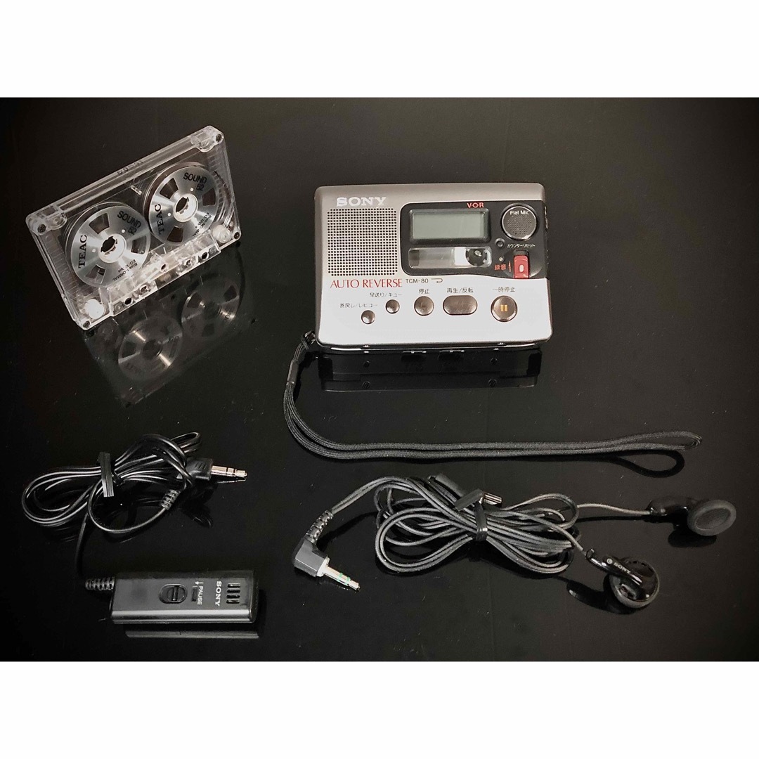 SONY(ソニー)のカセットレコーダー Sony TCS-80「整備済み、完動美品」 スマホ/家電/カメラのオーディオ機器(ポータブルプレーヤー)の商品写真