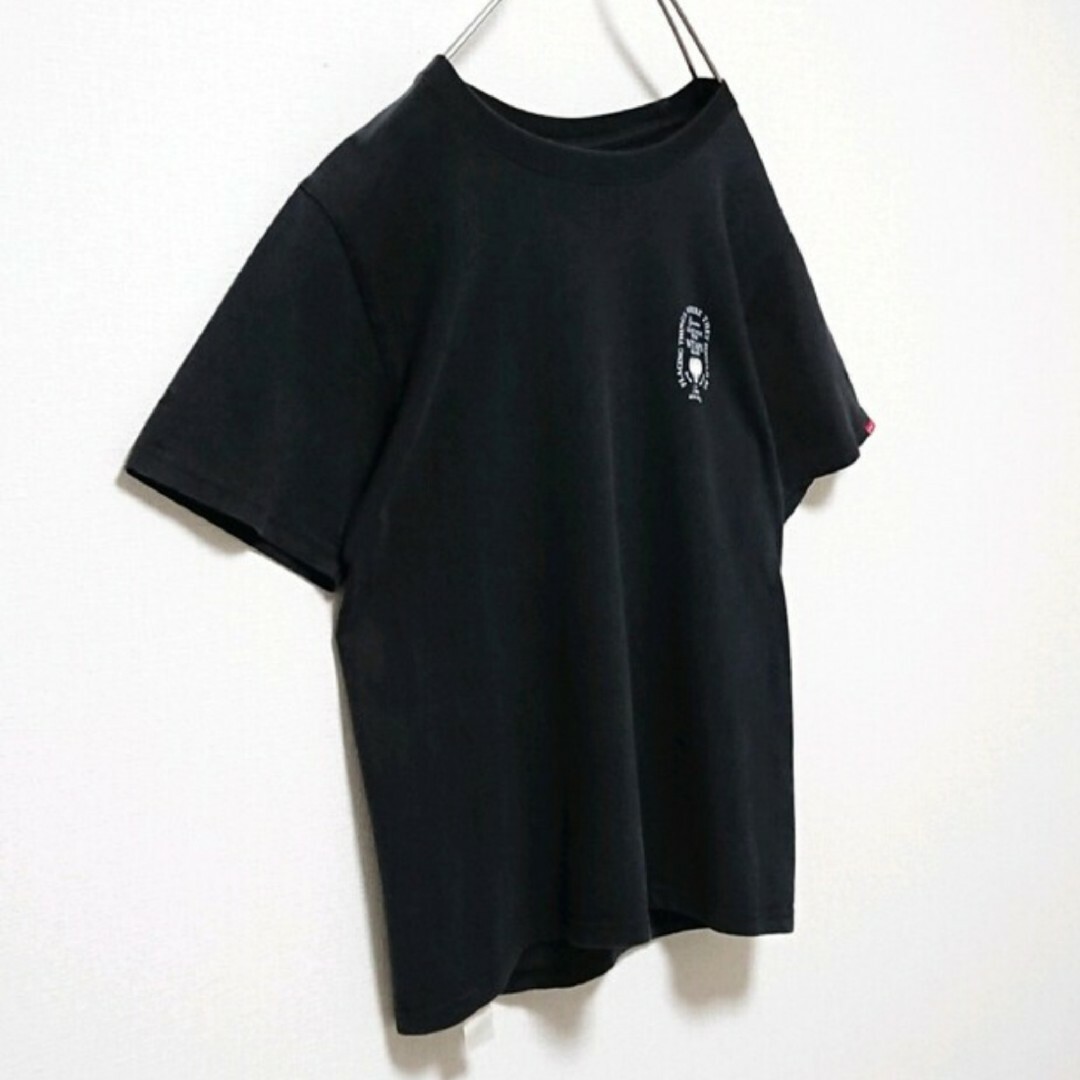 W)taps(ダブルタップス)の希少 ダブルタップス 両面 プリント ロゴ ブラック 半袖 Tシャツ メンズのトップス(Tシャツ/カットソー(半袖/袖なし))の商品写真