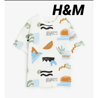 エイチアンドエム(H&M)の♢新品タグ付♢ エイチアンドエム H&M ジャージーTシャツ 120 130(Tシャツ/カットソー)