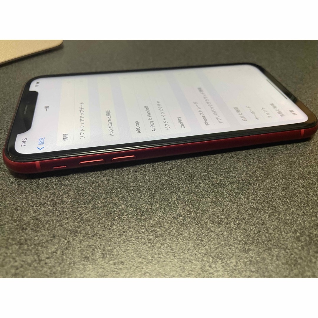 iPhone(アイフォーン)の【バッテリー新品！】iPhone11 128GB PRODUCTRED スマホ/家電/カメラのスマートフォン/携帯電話(スマートフォン本体)の商品写真