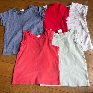 エイチアンドエム(H&M)のbaiya80H&M女の子タンクトップノースリーブ半袖Tシャツまとめ売り(Ｔシャツ)