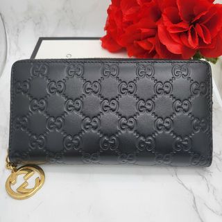 グッチ(Gucci)の【極美品】 GUCCI グッチ シマ 長財布 財布 インターロッキング 金具(財布)