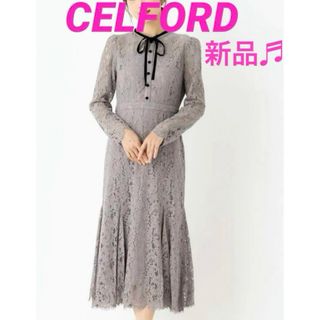 セルフォード(CELFORD)のCELFORD セルフォード　レースワンピース　新品♬(ロングワンピース/マキシワンピース)