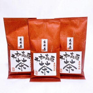 中尾農園　奈良県産　大和茶　玄米茶　3本セット(茶)