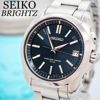 セイコー(SEIKO)の593 SEIKO セイコー時計　メンズ腕時計　ブライツ　電波ソーラー時計　人気(腕時計(アナログ))