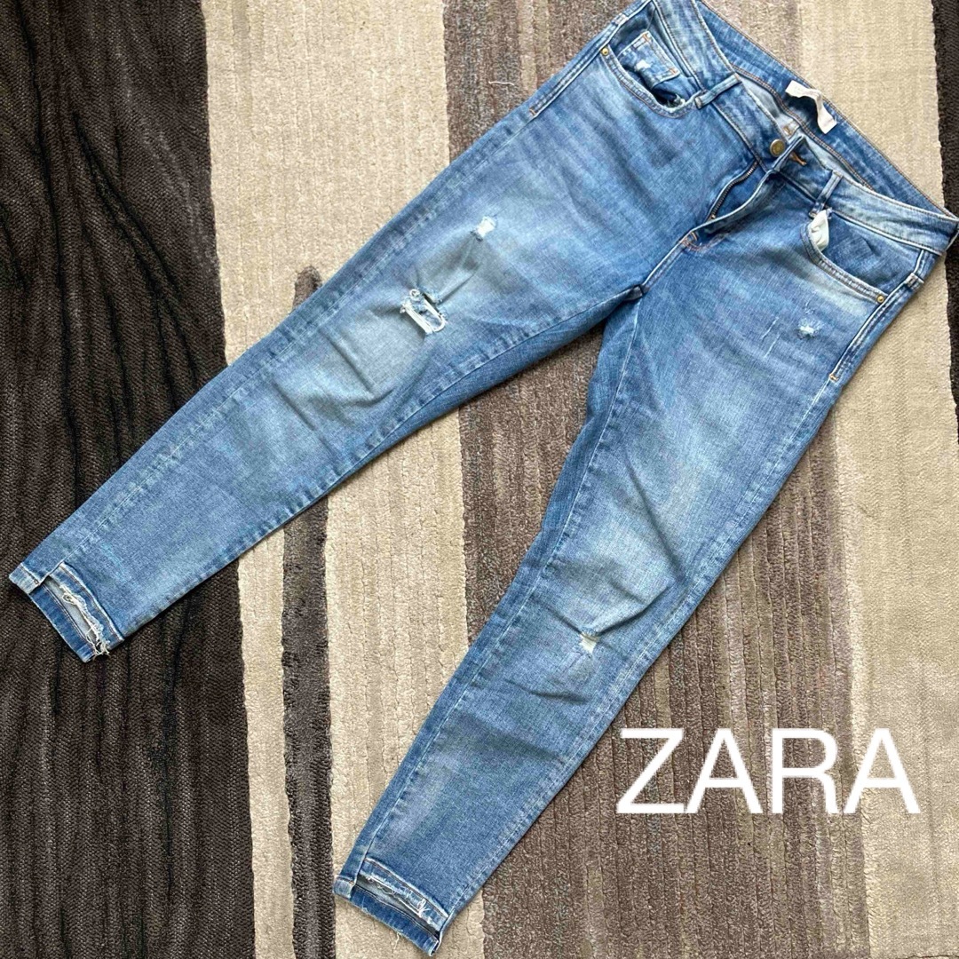 ZARA(ザラ)の【送料無料】ZARA BASIC ザラ　デニム　ジーンズ　スキニー　サイズ06 レディースのパンツ(デニム/ジーンズ)の商品写真