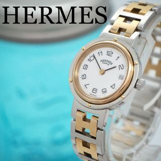 エルメス(Hermes)の683 HERMES エルメス時計　レディース腕時計　クリッパー　箱付き　デイト(腕時計)