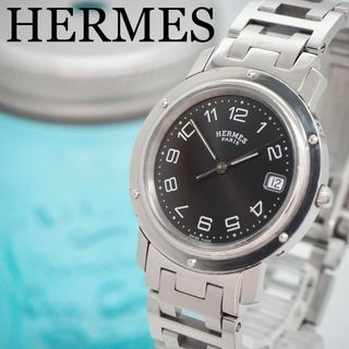 Hermes - 61【美品】HERMES エルメス時計　メンズ腕時計　クリッパー　箱付き　人気