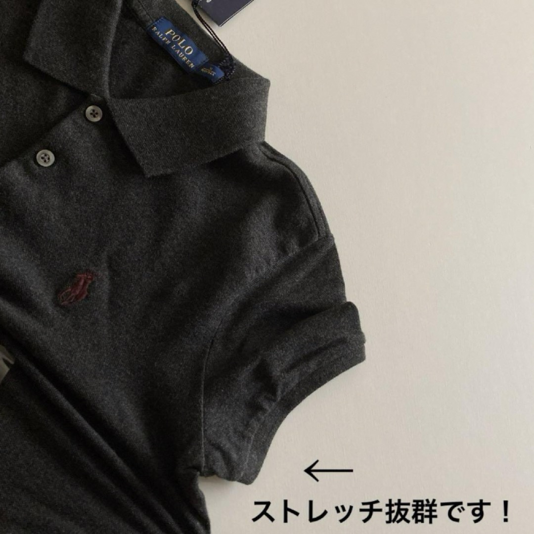 Ralph Lauren(ラルフローレン)の新品！ラルフローレン　半袖　シャツ　ポロシャツ　グレー　無地　ポニー　春　夏 キッズ/ベビー/マタニティのキッズ服男の子用(90cm~)(Tシャツ/カットソー)の商品写真