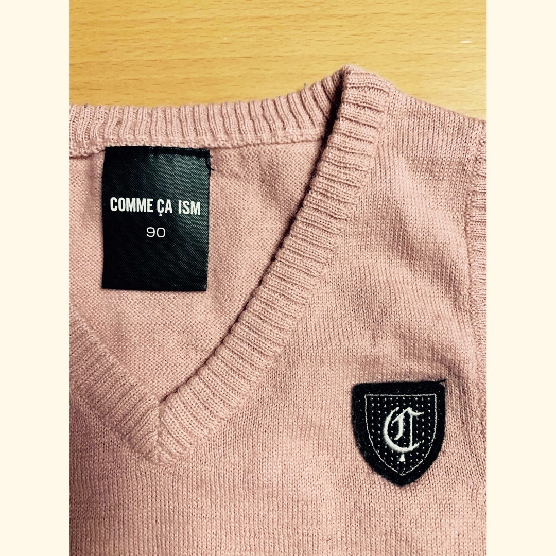 COMME CA ISM(コムサイズム)の4    comme ca ism  ニット　ベスト　フォーマル　90 キッズ/ベビー/マタニティのキッズ服男の子用(90cm~)(ニット)の商品写真