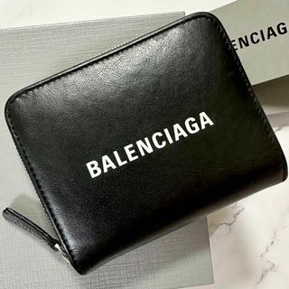 バレンシアガ(Balenciaga)のバレンシアガ✨二つ折り財布　ビルフォード　エブリデイ　ラウンドジップ　ブラック(財布)