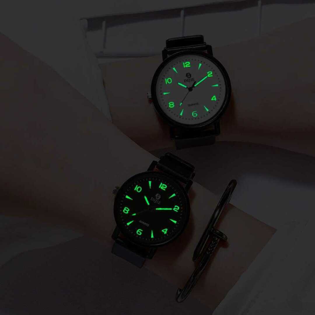 メンズ 腕時計 シリコンベルト バンド大きめ ブラック N484 メンズの時計(腕時計(アナログ))の商品写真