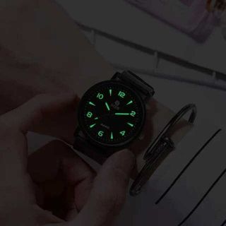 メンズ 腕時計 シリコンベルト バンド大きめ ブラック N484(腕時計(アナログ))