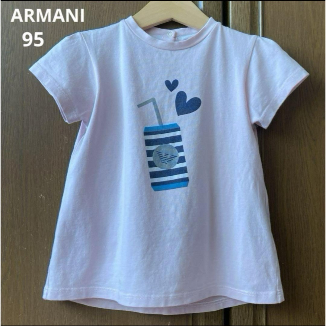 Armani(アルマーニ)のアルマーニ　半袖　シャツ　Tシャツ　ピンク　女の子　夏　バーバリー　セリーヌ キッズ/ベビー/マタニティのキッズ服女の子用(90cm~)(Tシャツ/カットソー)の商品写真