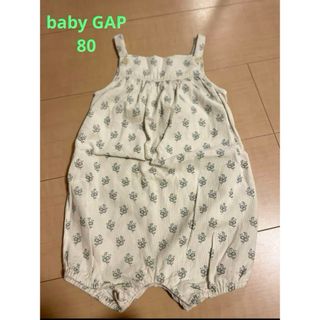 ベビーギャップ(babyGAP)のbaby gap 花柄キャミ型ロンパース(ロンパース)