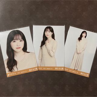 ノギザカフォーティーシックス(乃木坂46)の乃木坂46 渡辺みり愛 ロングニットワンピ コンプ 生写真(アイドルグッズ)