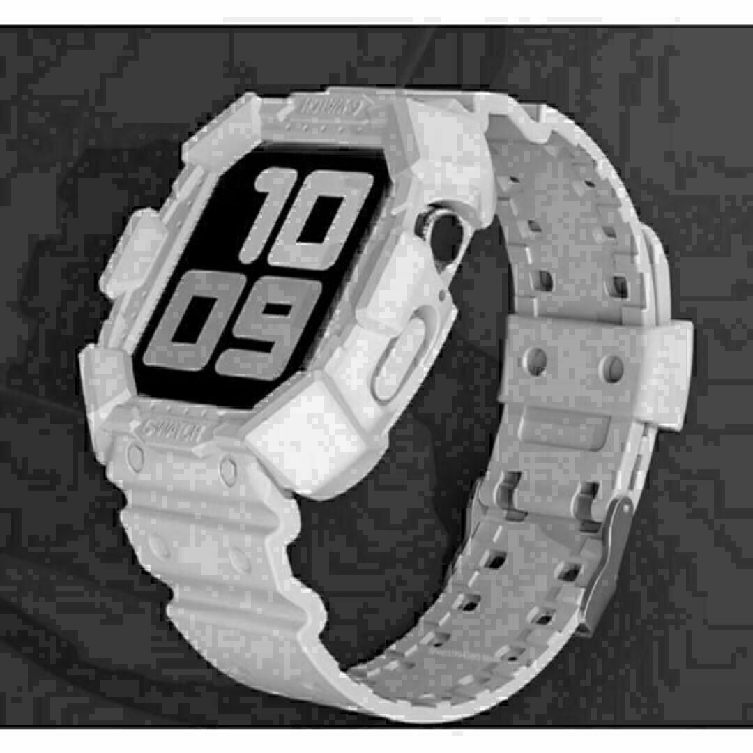 Apple Watch バンド　38/40/41mm　白　ベルト メンズの時計(ラバーベルト)の商品写真