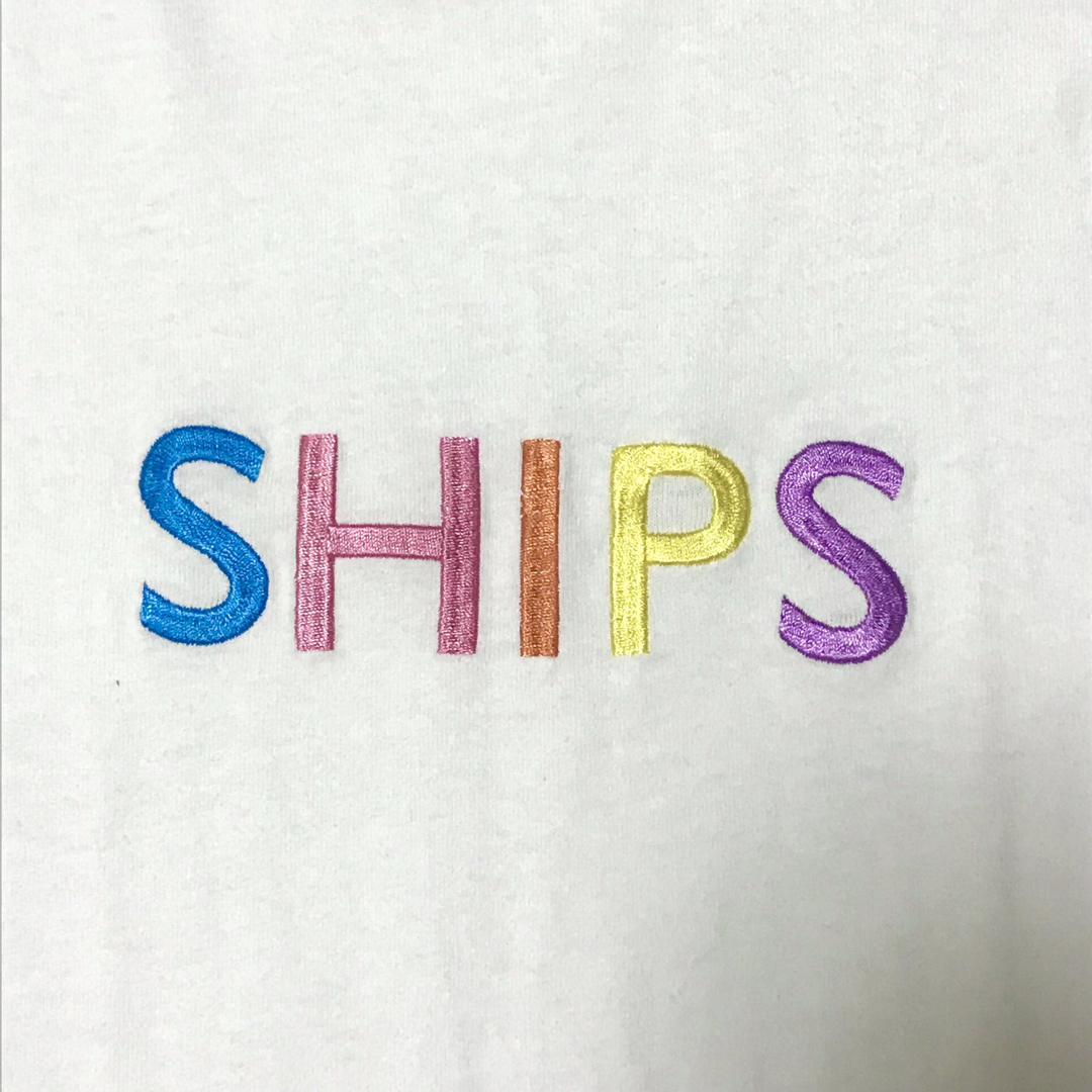 SHIPS(シップス)のSHIPS シップス ロゴ エンブロイダリー Tシャツ 刺繍 M S メンズのトップス(Tシャツ/カットソー(半袖/袖なし))の商品写真