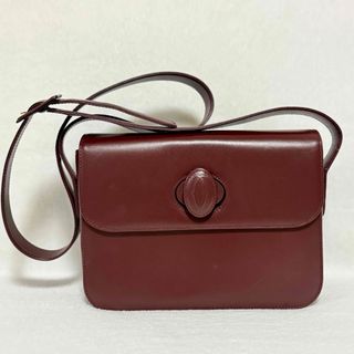 Cartier - CARTIER カルティエ マストライン ターンロック ショルダーバッグ レザー