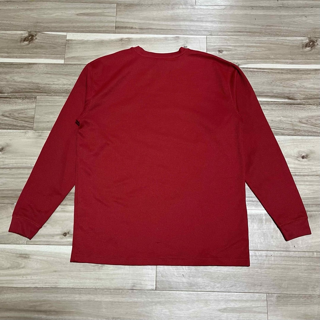 adidas(アディダス)のadidas アディダス ロンT 長袖 ラトガーズ大学 赤 XLサイズ メッシュ メンズのトップス(Tシャツ/カットソー(七分/長袖))の商品写真