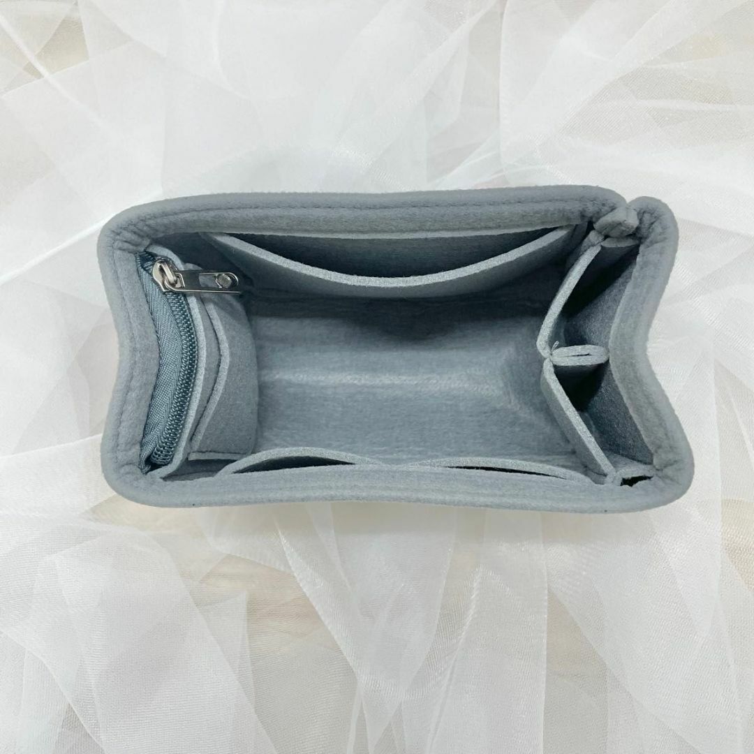 【グレー】エルメス ピコタン18PM対応 バッグインバッグ 仕切りインナーバッグ レディースのバッグ(トートバッグ)の商品写真