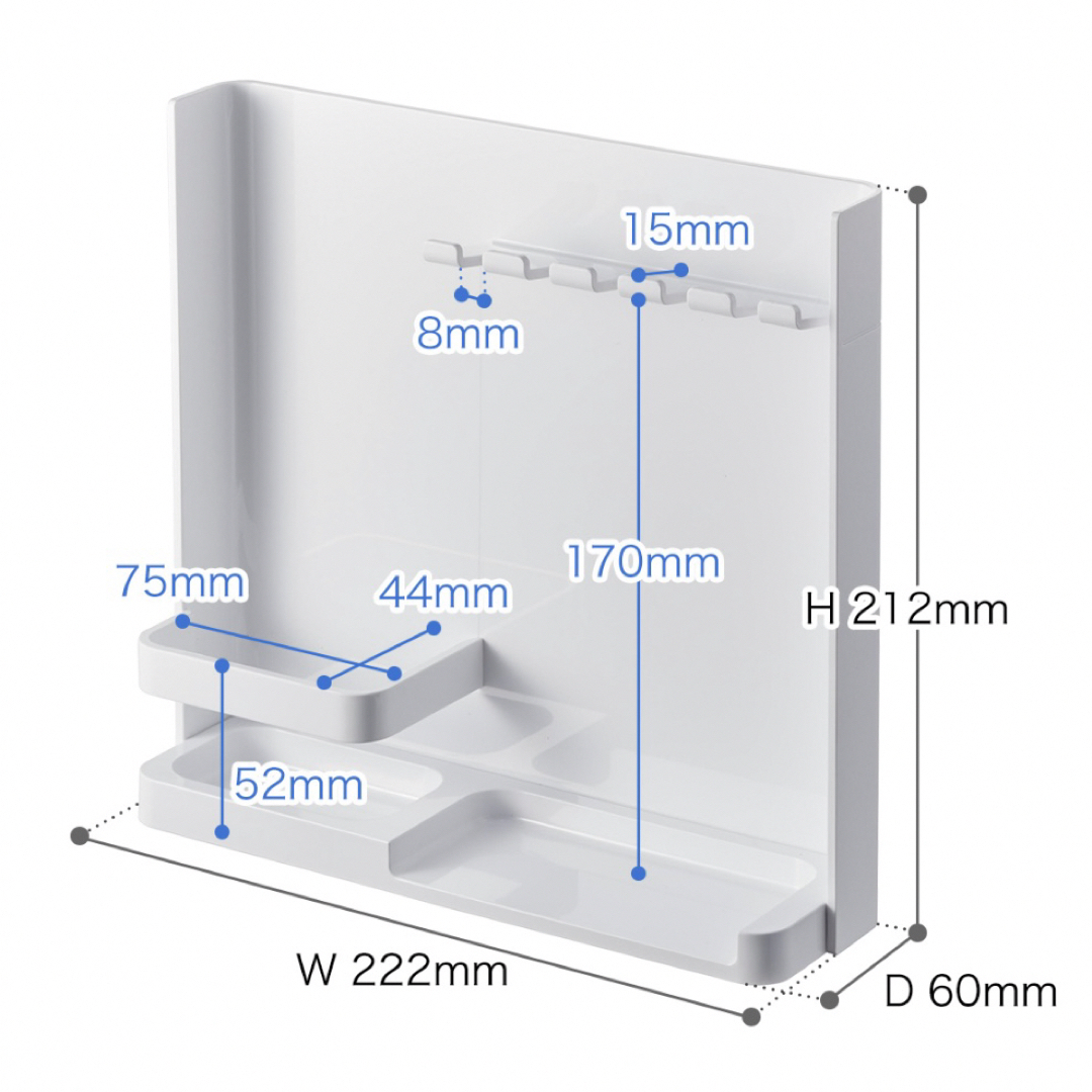 【新品未使用】tower 山崎実業　歯ブラシスタンド インテリア/住まい/日用品の収納家具(ケース/ボックス)の商品写真