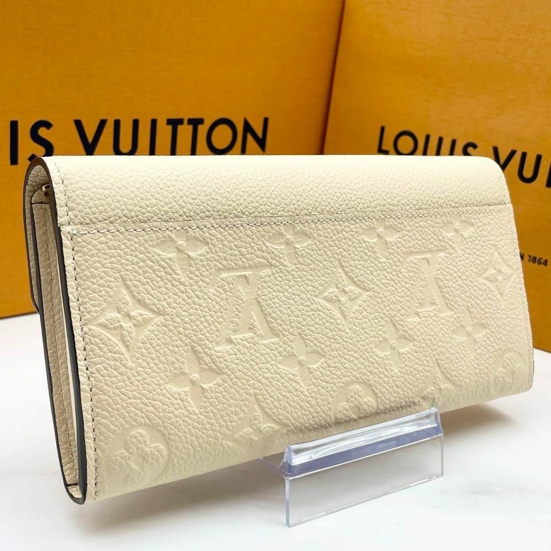 LOUIS VUITTON(ルイヴィトン)のルイヴィトン モノグラム アンプラント ベージュ ポルトフォイユ サラ 新型 レディースのファッション小物(財布)の商品写真