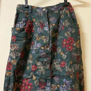 タルボット(TALBOTS)のTalbots 花柄スカートS レトロクラシック(ロングスカート)