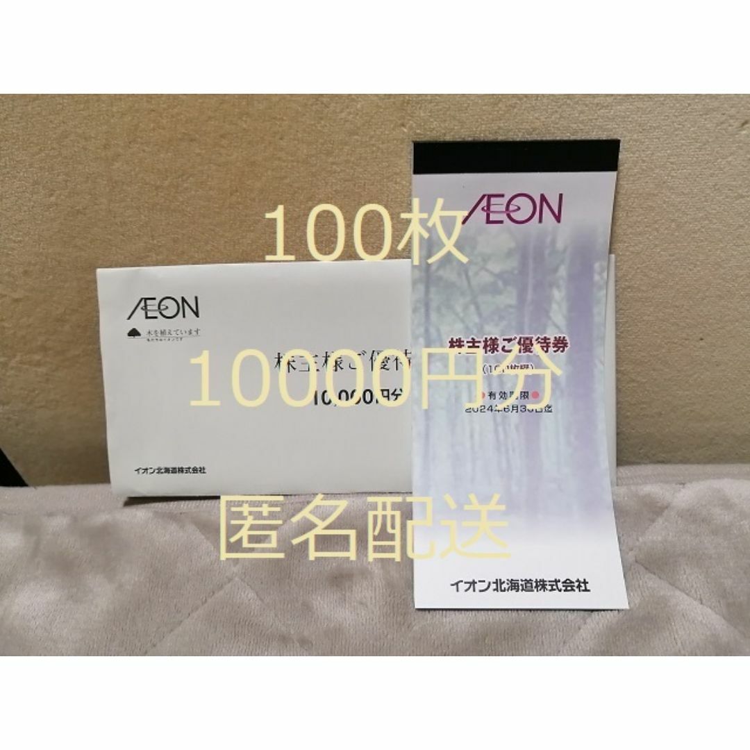 イオン北海道 株主優待券 10000円分 イオン マックスバリュ チケットの優待券/割引券(ショッピング)の商品写真