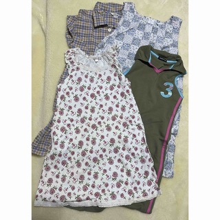 子ども服　４枚セット　子供服　ワンピース　女の子　130 夏服(ワンピース)