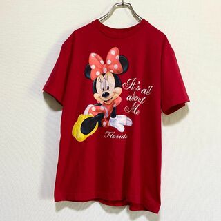 ディズニー(Disney)のアメリカ古着　ミニーちゃん　ミニーマウス　半袖　Tシャツ　Disney　I147(Tシャツ(半袖/袖なし))