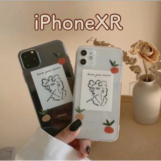 ［iPhoneXR］マンダリンアート スマホケース韓国 透明 クリア(iPhoneケース)