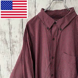 チャップス(CHAPS)のCHAPS USA古着 ビックサイズ 長袖チェックシャツ 3XL メンズ(シャツ)