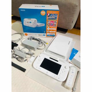 ニンテンドウ(任天堂)のWiiU  シロ 32GB Wii U ウィーユー スーパーマリオブラザーズu(家庭用ゲーム機本体)