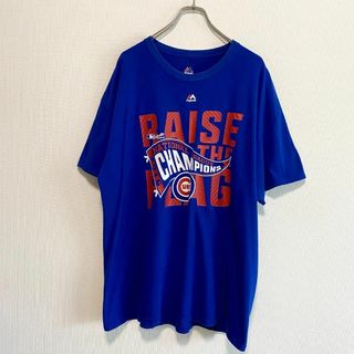 マジェスティック(Majestic)のアメリカ古着　MLB 半袖　Ｔシャツ　プリント　クルーネック　Q188(Tシャツ/カットソー(半袖/袖なし))